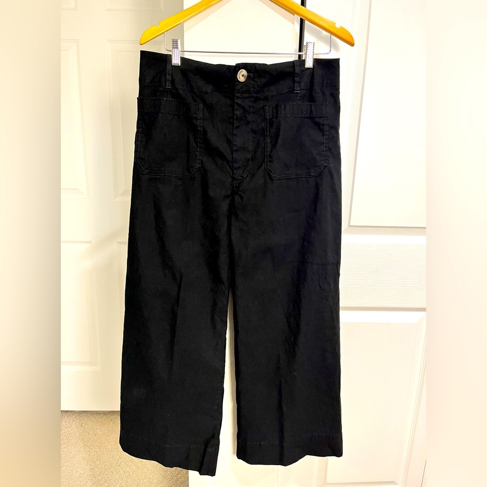 Maeve Midnight Black Ankle Pants